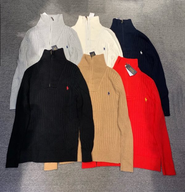 wsxc1761177202905_0 Ralph Lauren Basic Half-Zip Wool Sweater