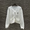 Chanel Autumn/Winter new lace patchwork knitted cardigan, free brooch included