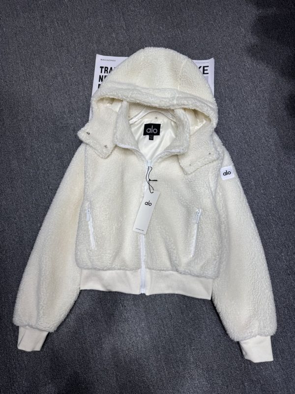 Alo hooded sherpa jacket