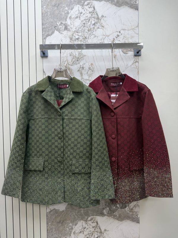 Gucci rhinestone jacquard suit jacket