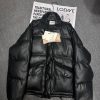 MIUMIU25 New Autumn/Winter Leather Down Jacket