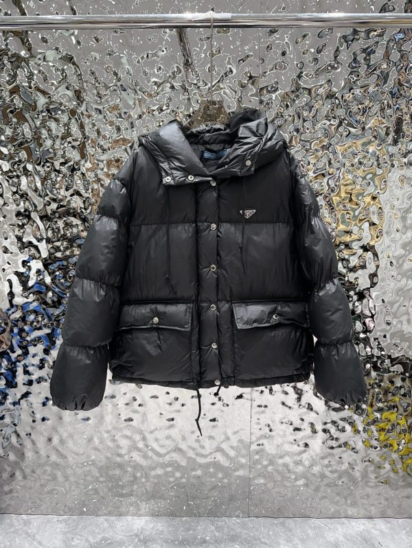 wsxc1761323890563_0 Prada short padded hooded down jacket