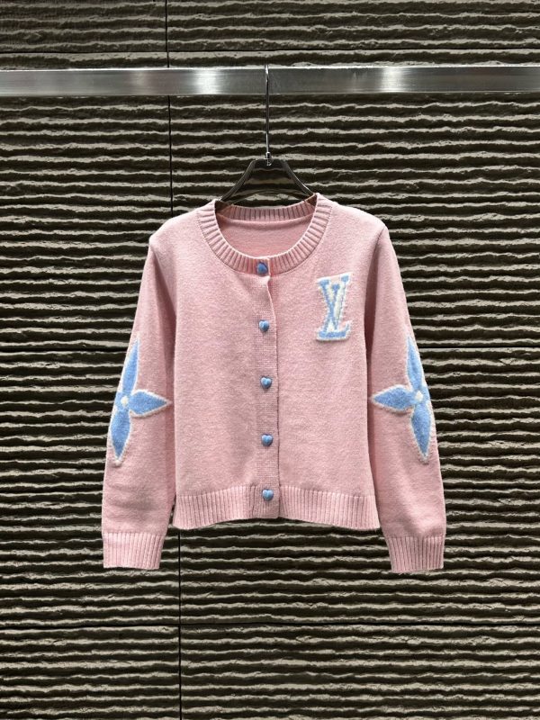 LV Jacquard Letter Knit Jacket