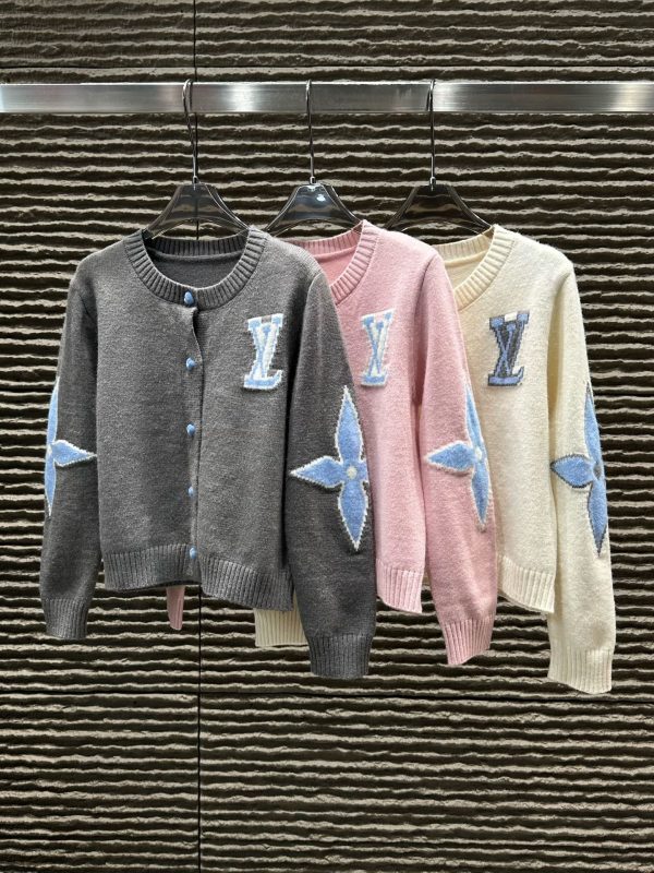 LV Jacquard Letter Knit Jacket