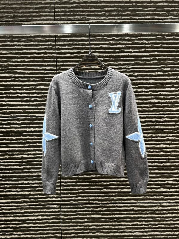 LV Jacquard Letter Knit Jacket