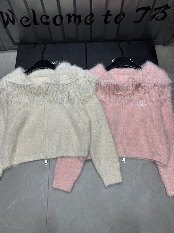 Chanel Solid Color Collar Cardigan