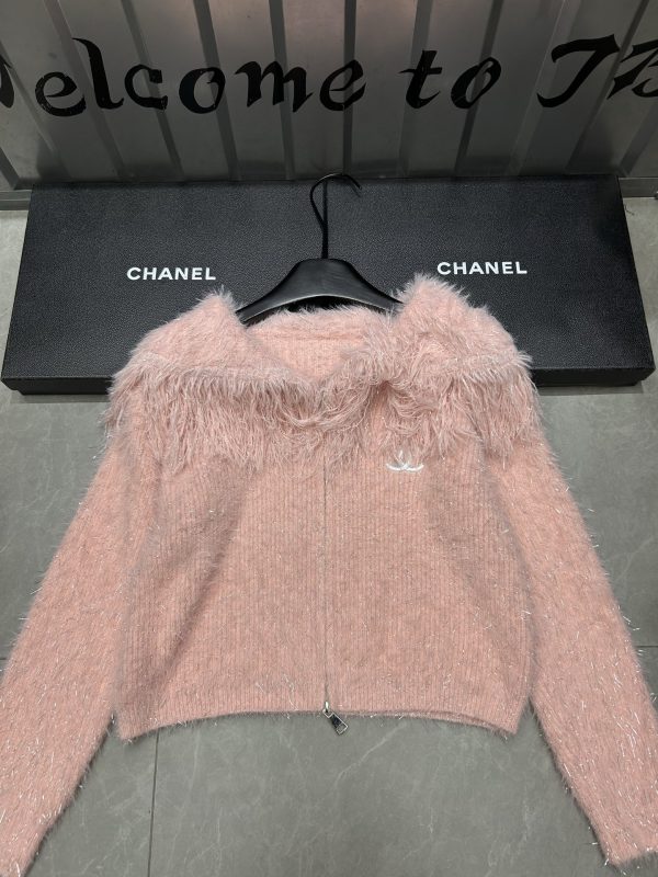 Chanel Solid Color Collar Cardigan