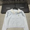Dior lace collar knitted cardigan