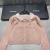 Dior lace collar knitted cardigan