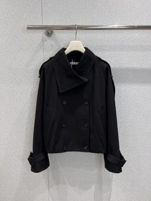 wsxc1761344661104_0 Acne Studios New Short Trench Coat with Back Neck Logo