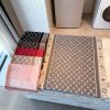 Louis Vuitton classic monogram pattern long scarf