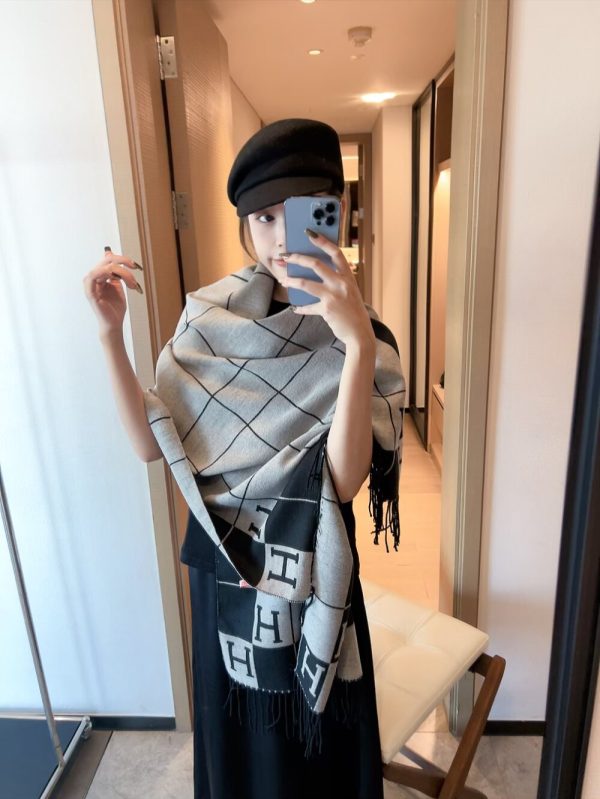 Hermes cashmere scarf