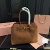 MIUMIU Aventure suede tote bag