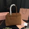 MIUMIU Aventure suede tote bag