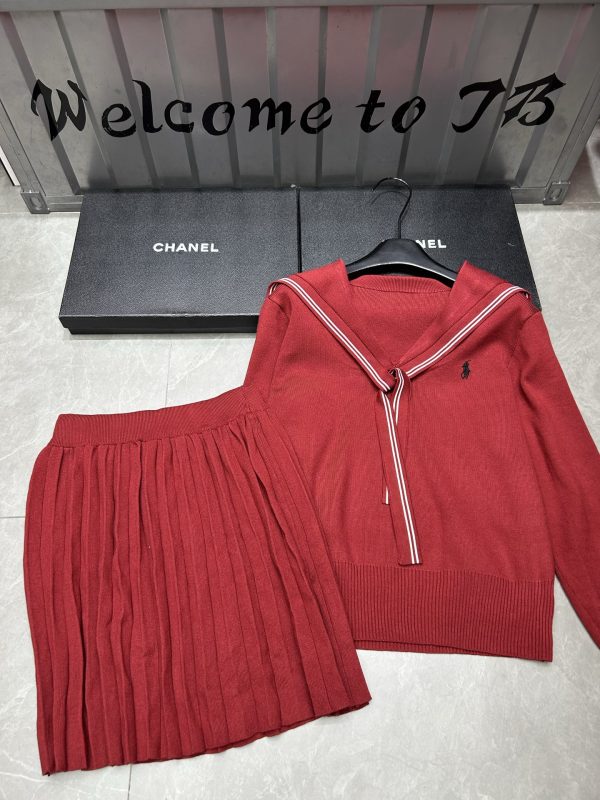 Ralph Lauren knitted Navy style suit