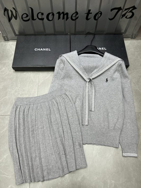 Ralph Lauren knitted Navy style suit