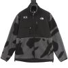 The North Face x KAWS co-branded printed color-blocking zipper fleece long-sleeved jacket for both men and women