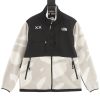 The North Face x KAWS co-branded printed color-blocking zipper fleece long-sleeved jacket for both men and women