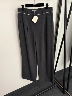 wsxc1762305973984_0 Brunello Cucinell beaded chain decorated high-waisted straight-leg trousers