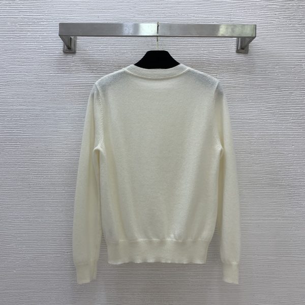 HERMES round-neck pullover long-sleeved knitted sweater top