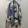 LOEWE lettered sheepskin double-sided cape shawl